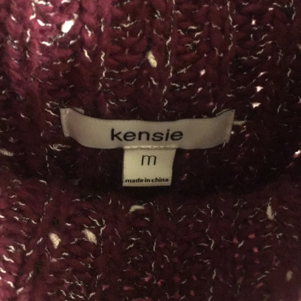Kensie red sleeveless turtleneck sweater - Picture 3 of 3